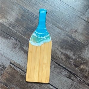 Ocean resting decorated cheese board